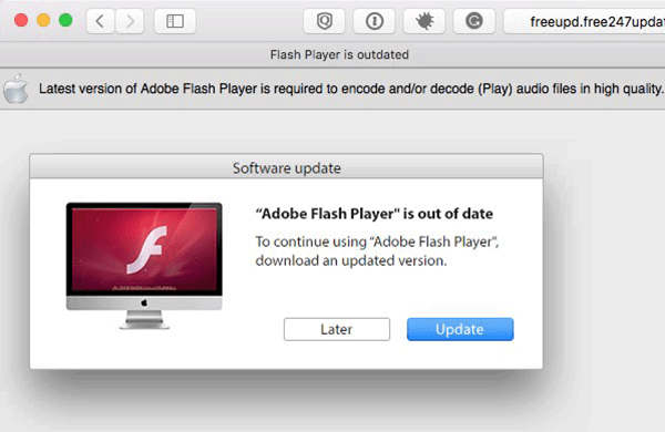 I cannot download adobe flash player on macbook